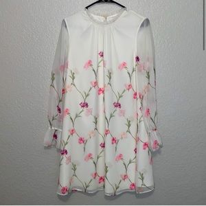 Ted baker London long sleeve mini dress size 6